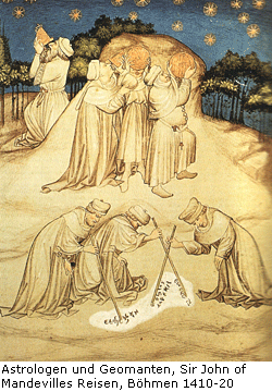 Astrologen und Geomanten, Sir John of Mandevilles Reisen, Böhmen 1410-20
